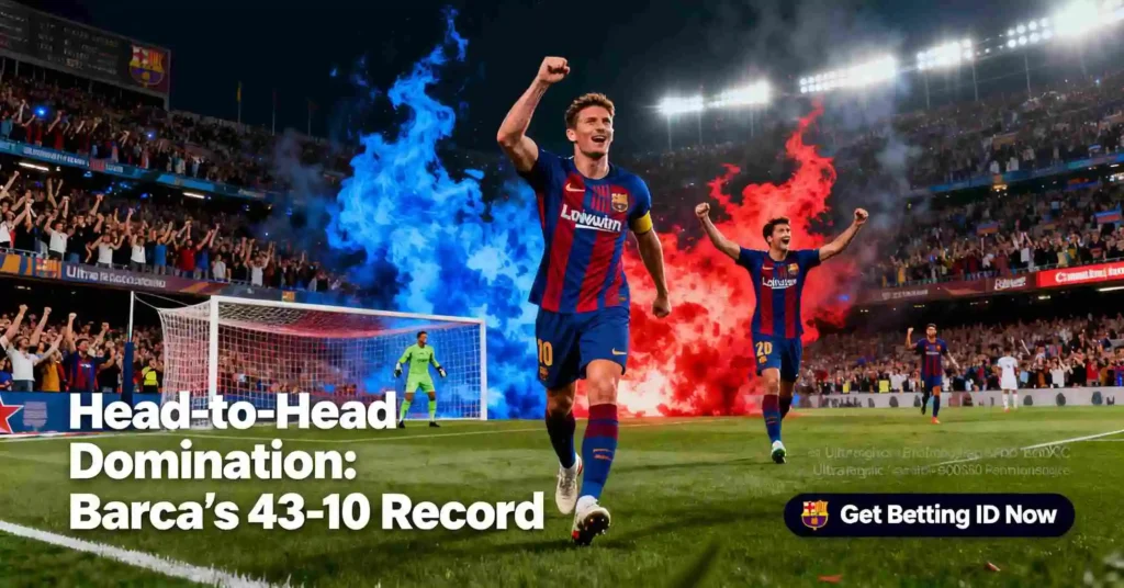 Head-to-Head Domination: Barca’s 43-10 Record
