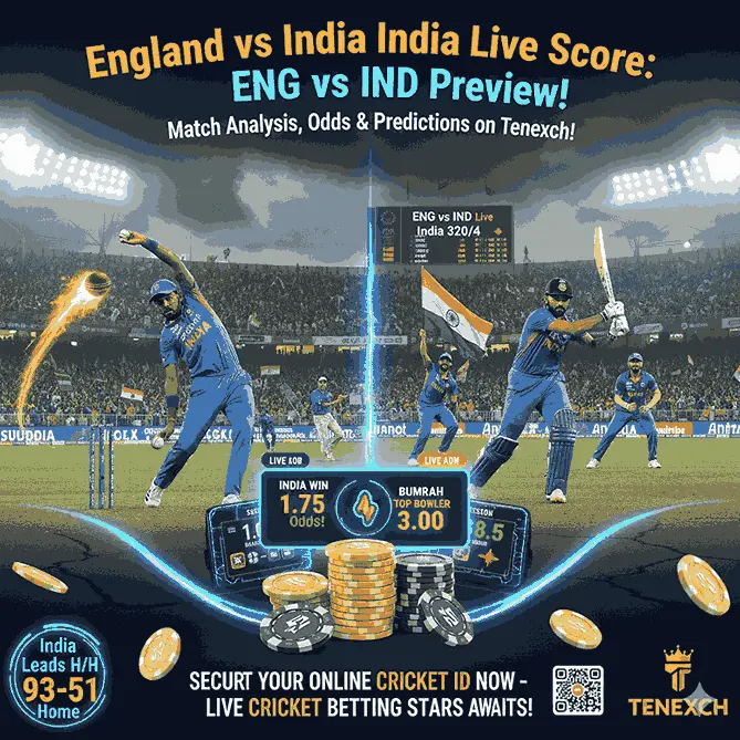 England vs India Live Score, ENG vs IND Match Preview & Analysis
