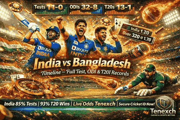 India National Cricket Team vs Bangladesh National Cricket Team Timeline – Full Test, ODI & T20I Records