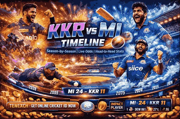 Kolkata Knight Riders vs Mumbai Indians Timeline | Season-by-Season Breakdown
