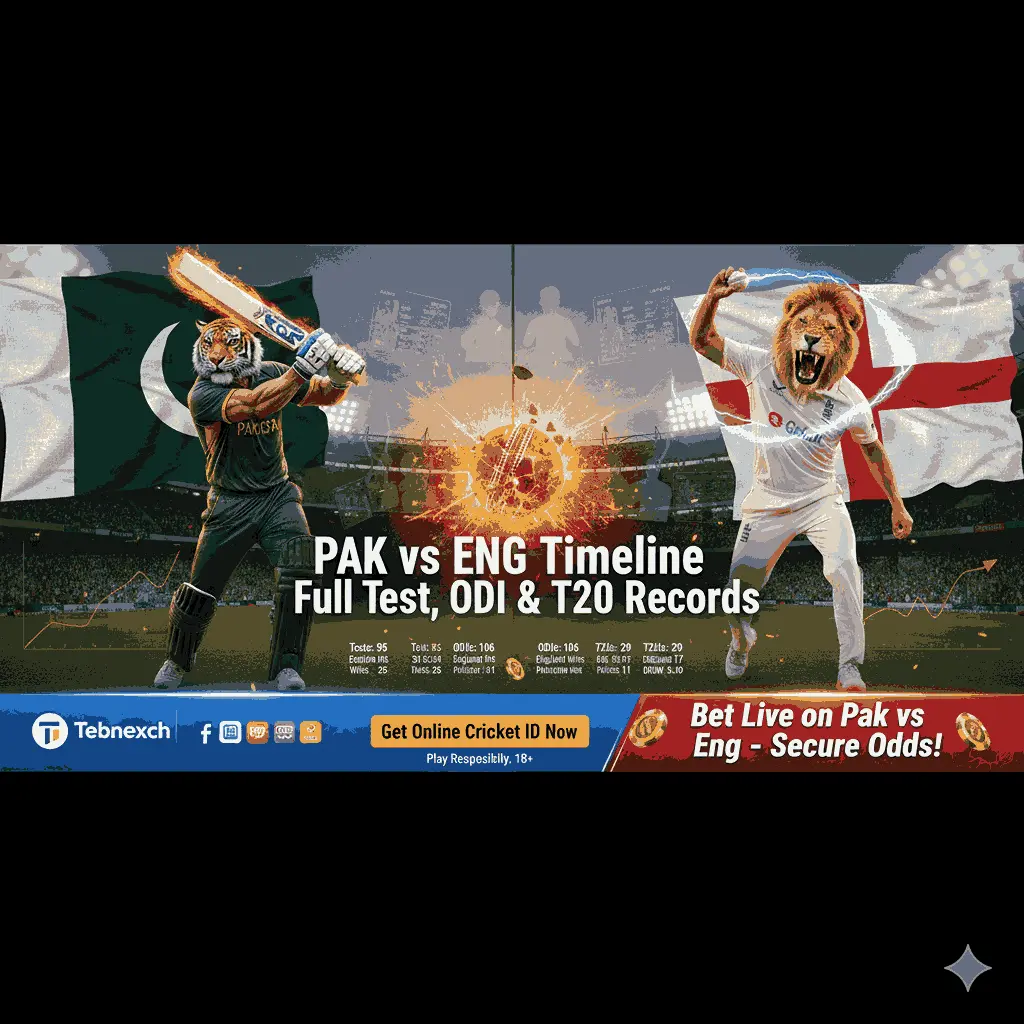 Pakistan National Cricket Team vs England Cricket Team Timeline – Full Test, ODI & T20I Records