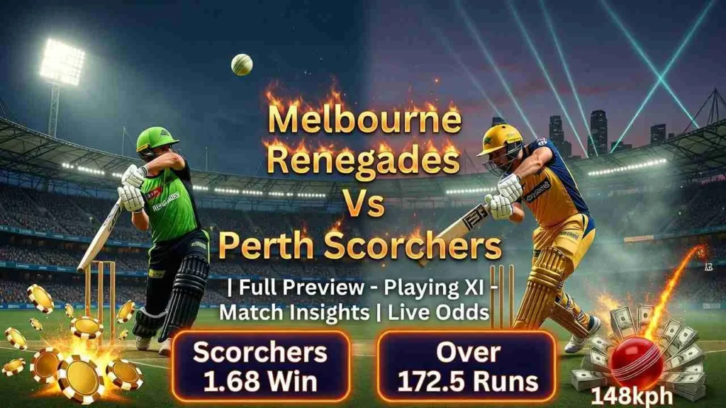 Melbourne Renegades vs Perth Scorchers Upcoming Match: Full Preview, Playing XI & Match Insights